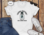Signal Capture T-Shirt — Mason Jar Cosmic Stream Graphic Tee