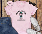 Signal Capture T-Shirt — Mason Jar Cosmic Stream Graphic Tee