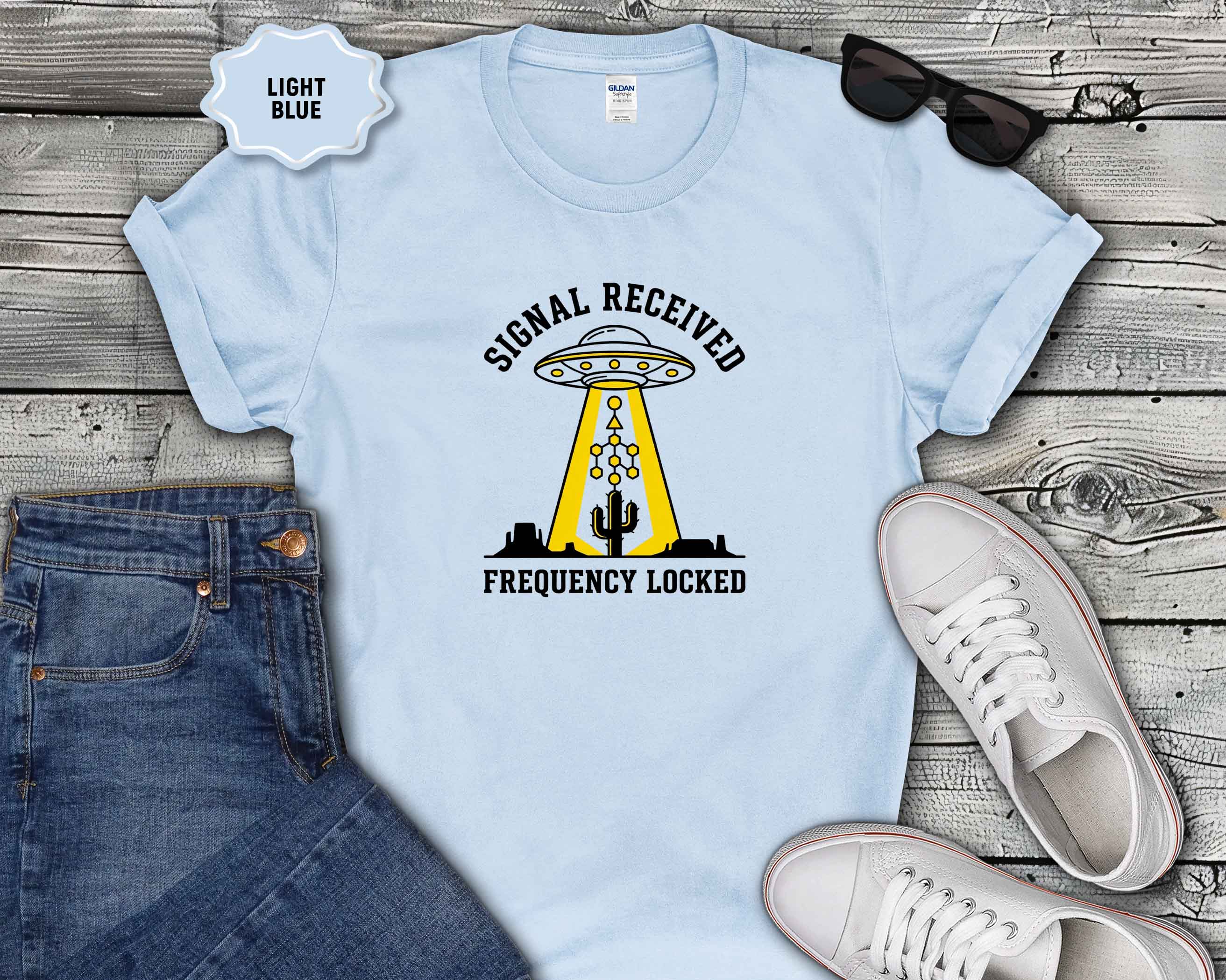 Signal Received / Frequency Locked Alien Abduction Graphic Tee