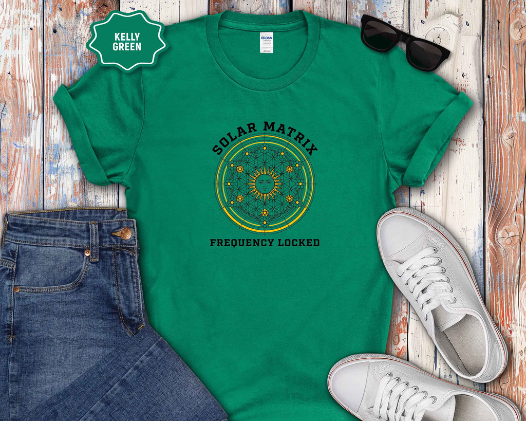 Celestial Sun Mandala "Frequency Locked" Graphic Tee