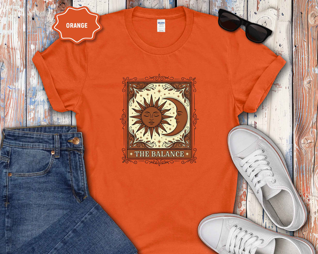 Sun & Moon Balance Celestial Boho Graphic Tee