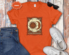 Sun & Moon Balance Celestial Boho Graphic Tee