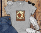 Sun & Moon Balance Celestial Boho Graphic Tee