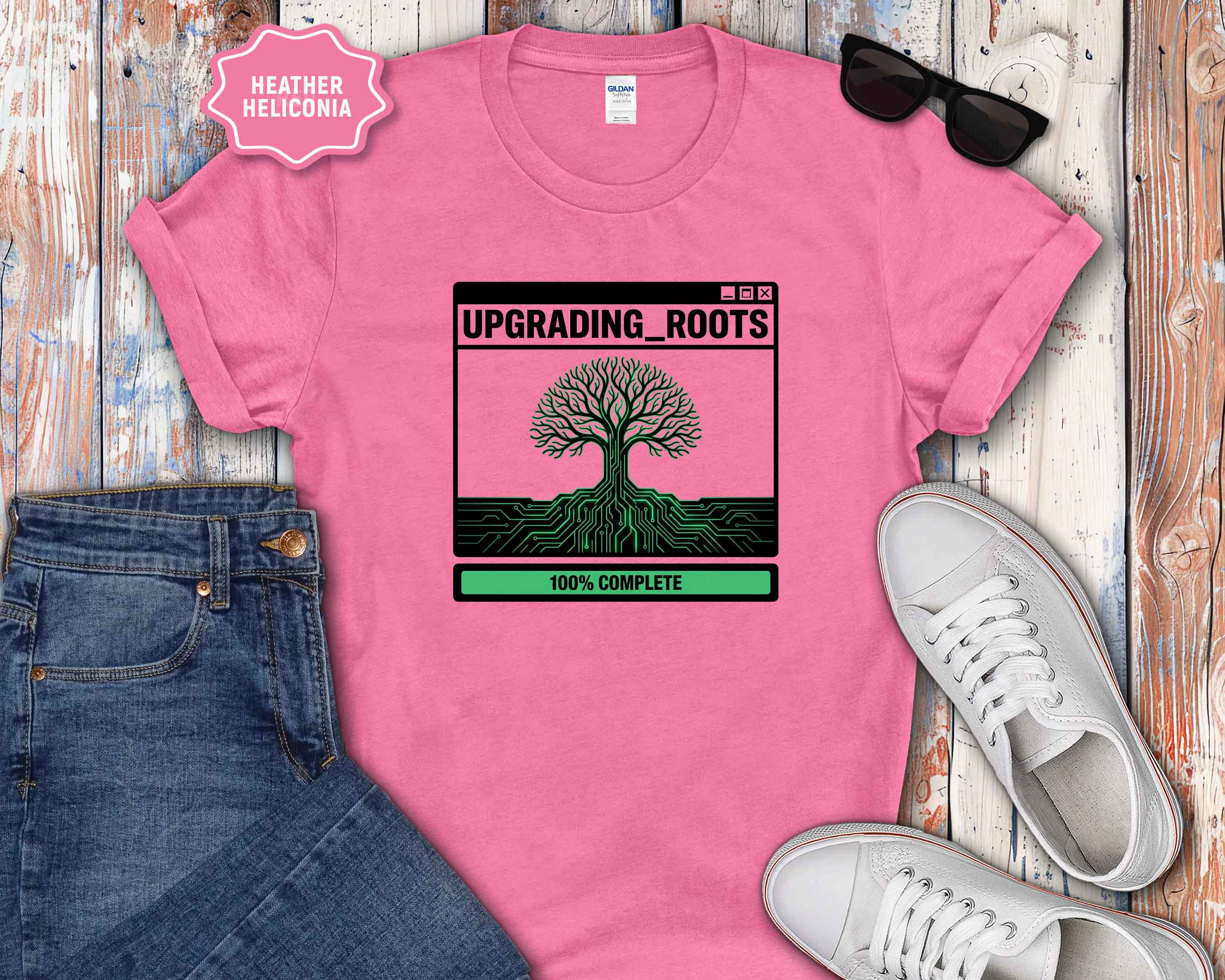 Upgrading Roots — Tech-Tree Growth Graphic Tee
