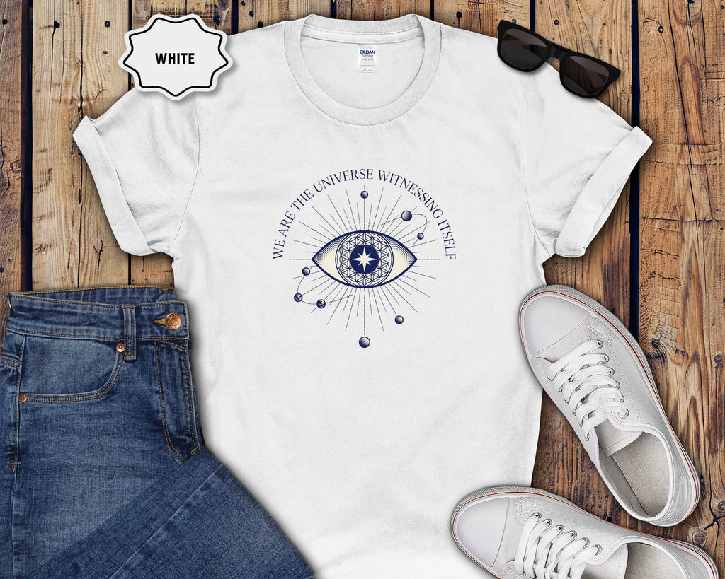 Mystic Eye T-Shirt — "We Are the Universe Witnessing Itself" Graphic Tee