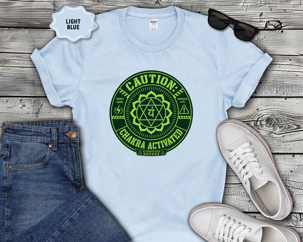 Caution Chakra Activated  Graphic T‑Shirt