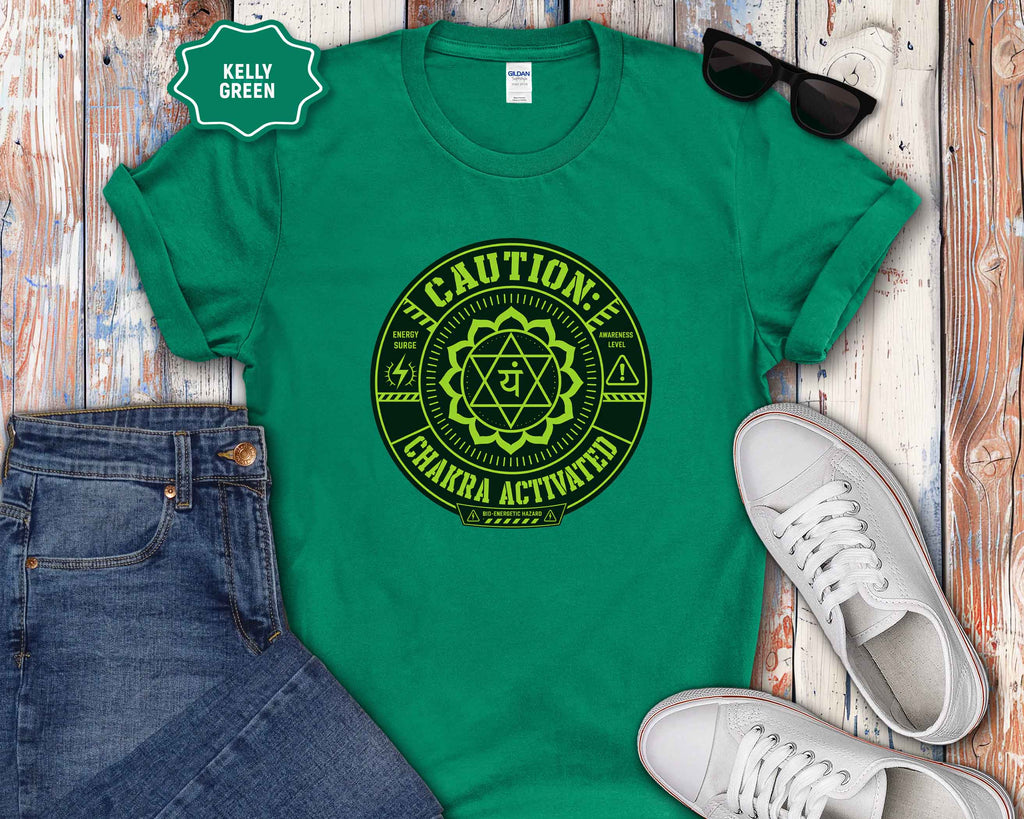 Caution Chakra Activated  Graphic T‑Shirt