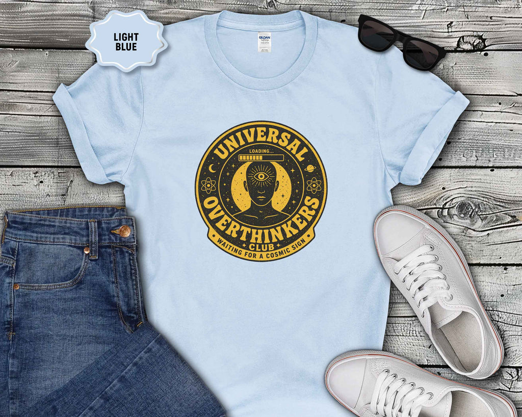 Universal Overthinkers T-Shirt — Retro Mystic Third Eye Graphic Tee