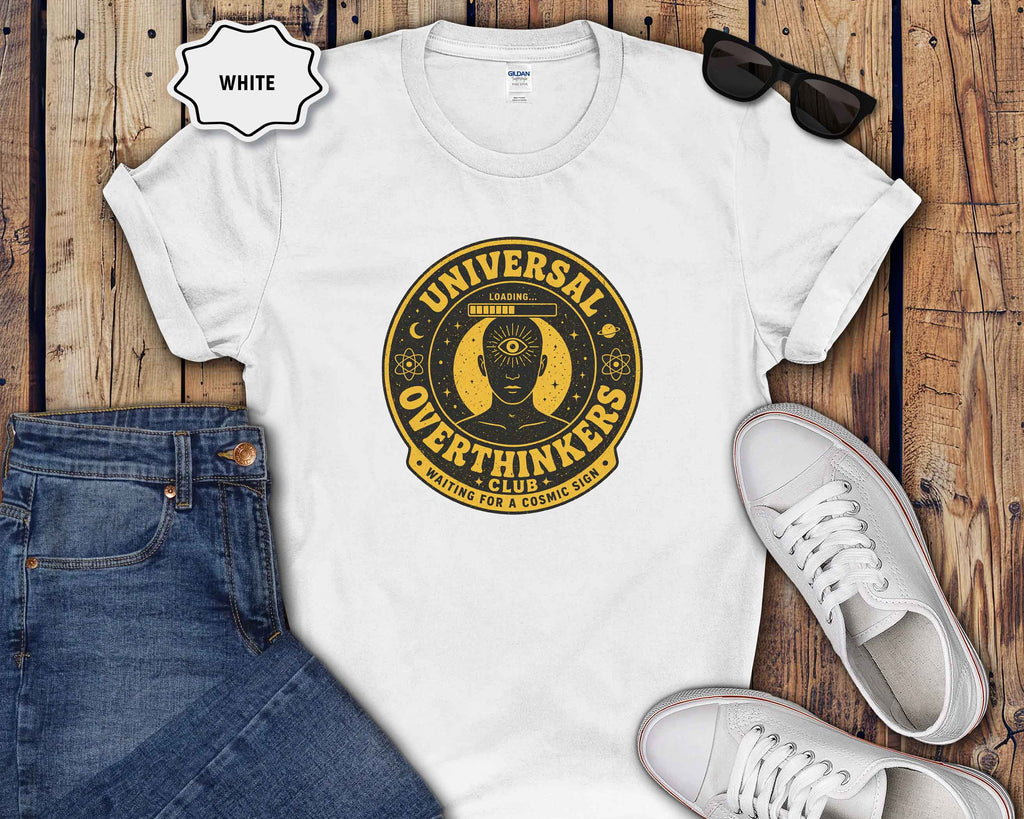 Universal Overthinkers T-Shirt — Retro Mystic Third Eye Graphic Tee
