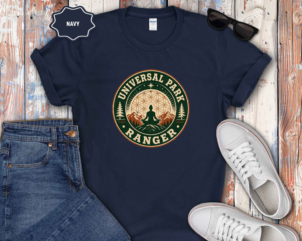 Universal Park Ranger T-Shirt — Retro Outdoor Yoga Nature Badge