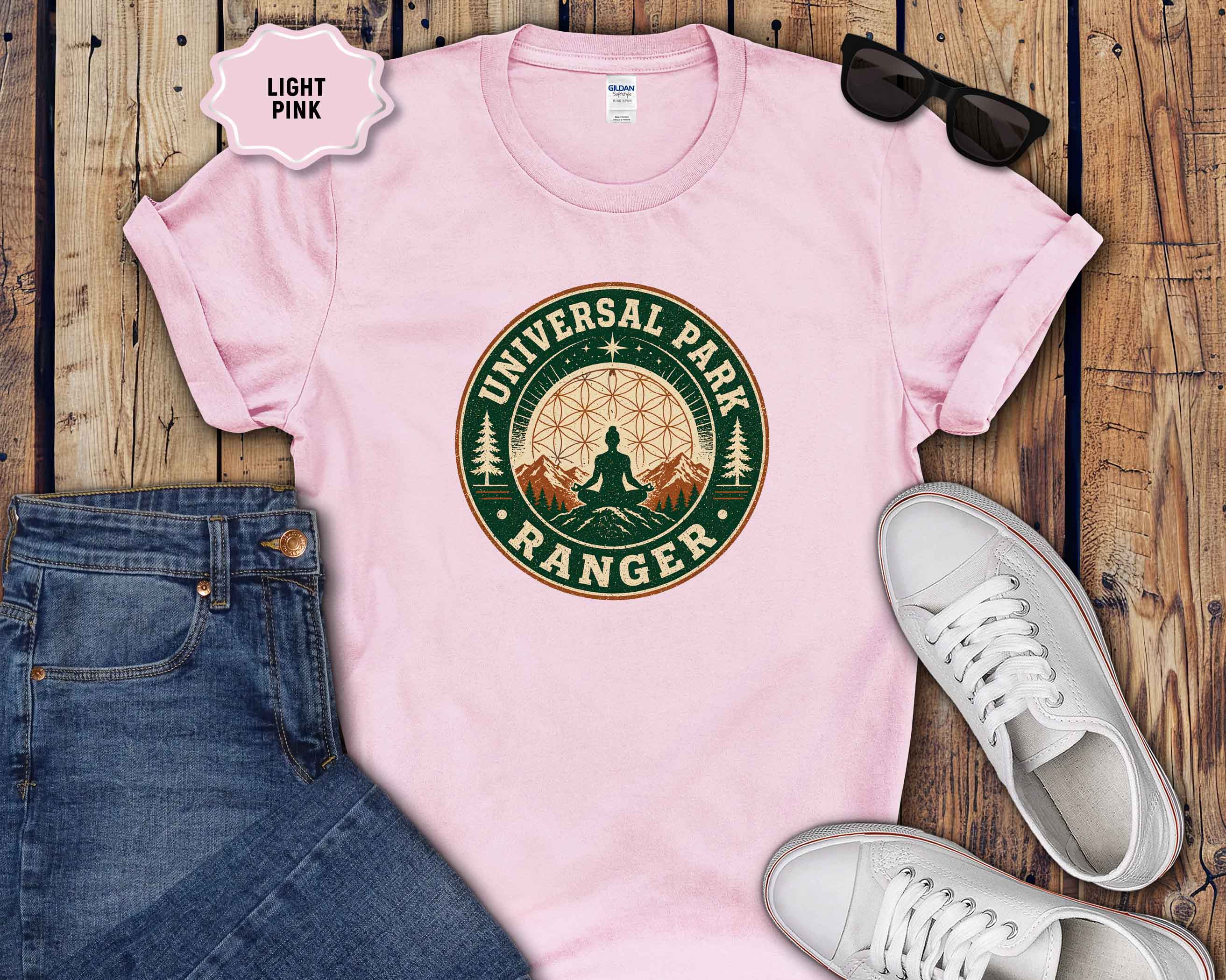 Universal Park Ranger T-Shirt — Retro Outdoor Yoga Nature Badge
