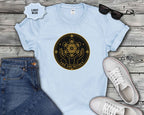 Sacred Geometry T-Shirt — Metatron’s Cube Circular Design