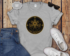 Sacred Geometry T-Shirt — Metatron’s Cube Circular Design