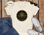 Sacred Geometry T-Shirt — Metatron’s Cube Circular Design