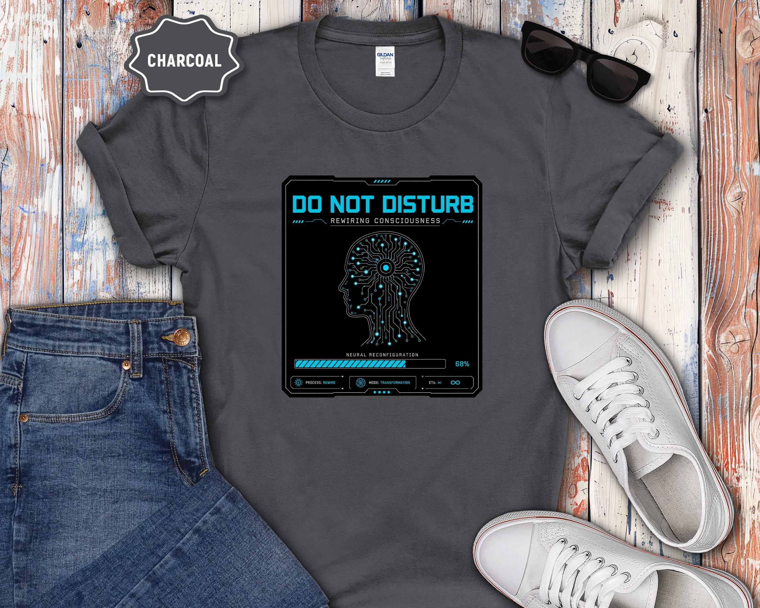 Do Not Disturb - Rewiring Consciousness- Neural Graphic T‑Shirt