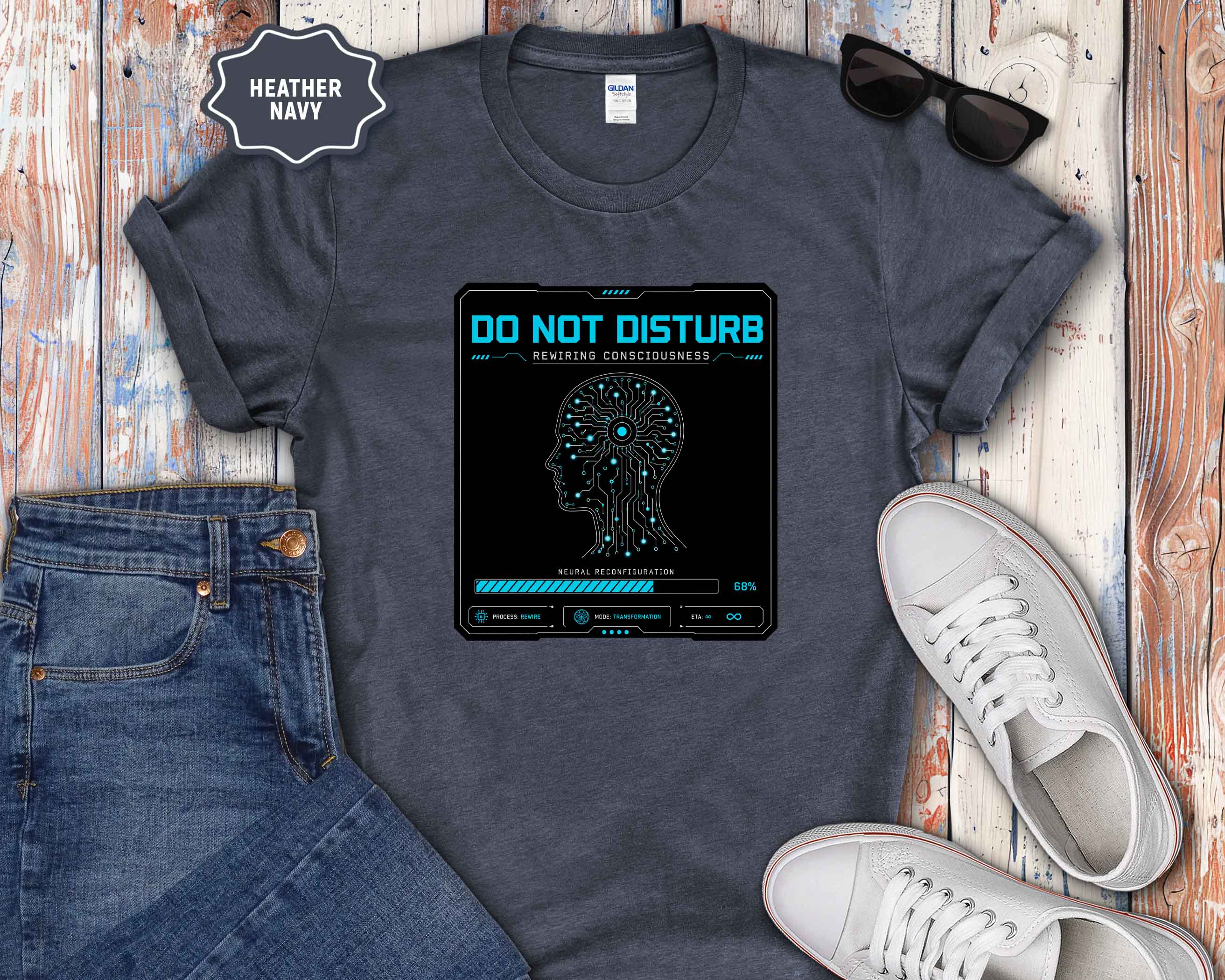 Do Not Disturb - Rewiring Consciousness- Neural Graphic T‑Shirt