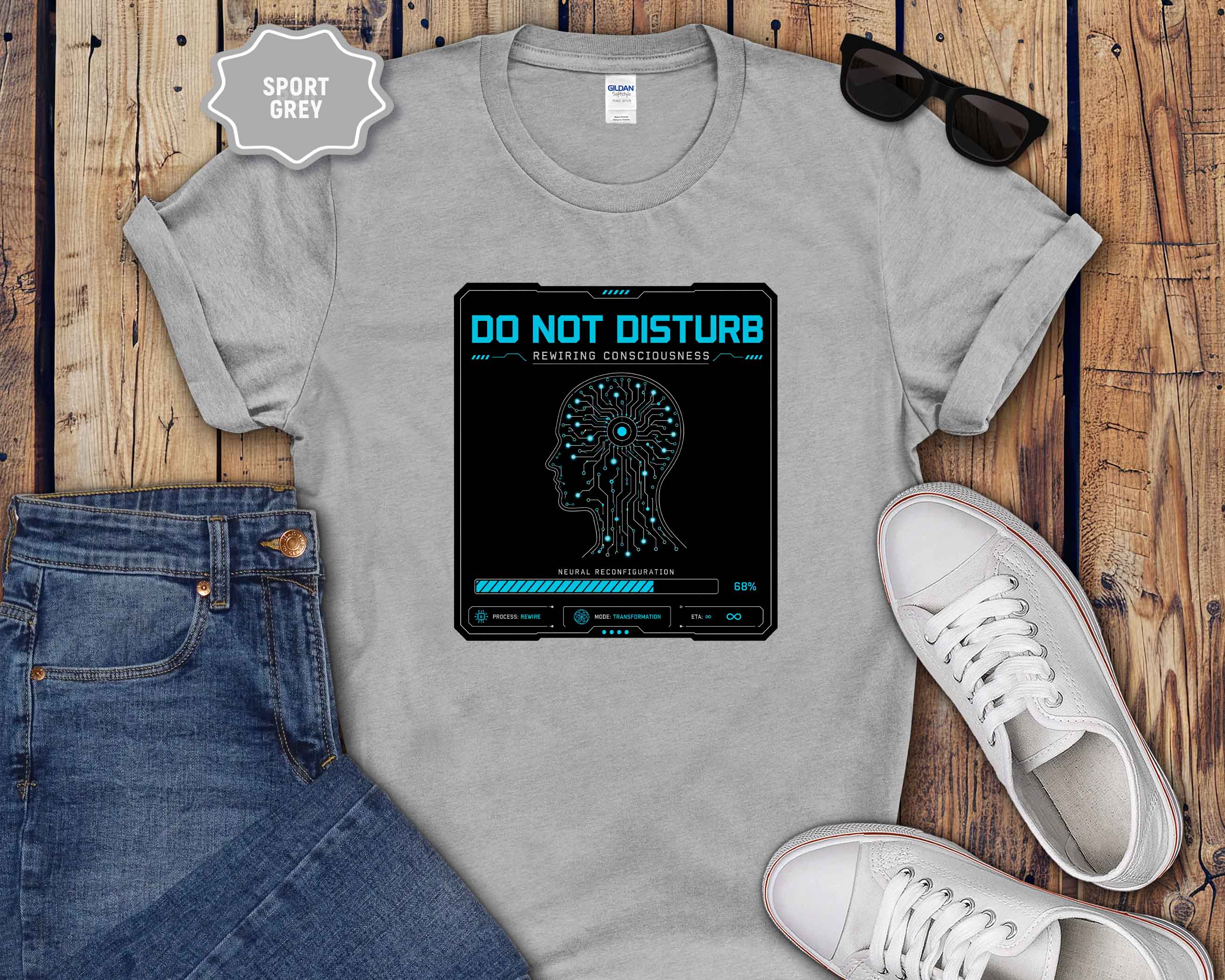 Do Not Disturb - Rewiring Consciousness- Neural Graphic T‑Shirt