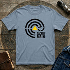 Sacred Math Graphic T-Shirt — Geometric Triangle & Maze Design