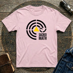 Sacred Math Graphic T-Shirt — Geometric Triangle & Maze Design
