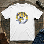 T-Shirt — Cosmic Search & Rescue “Still Finding Myself” Telescope Graphic