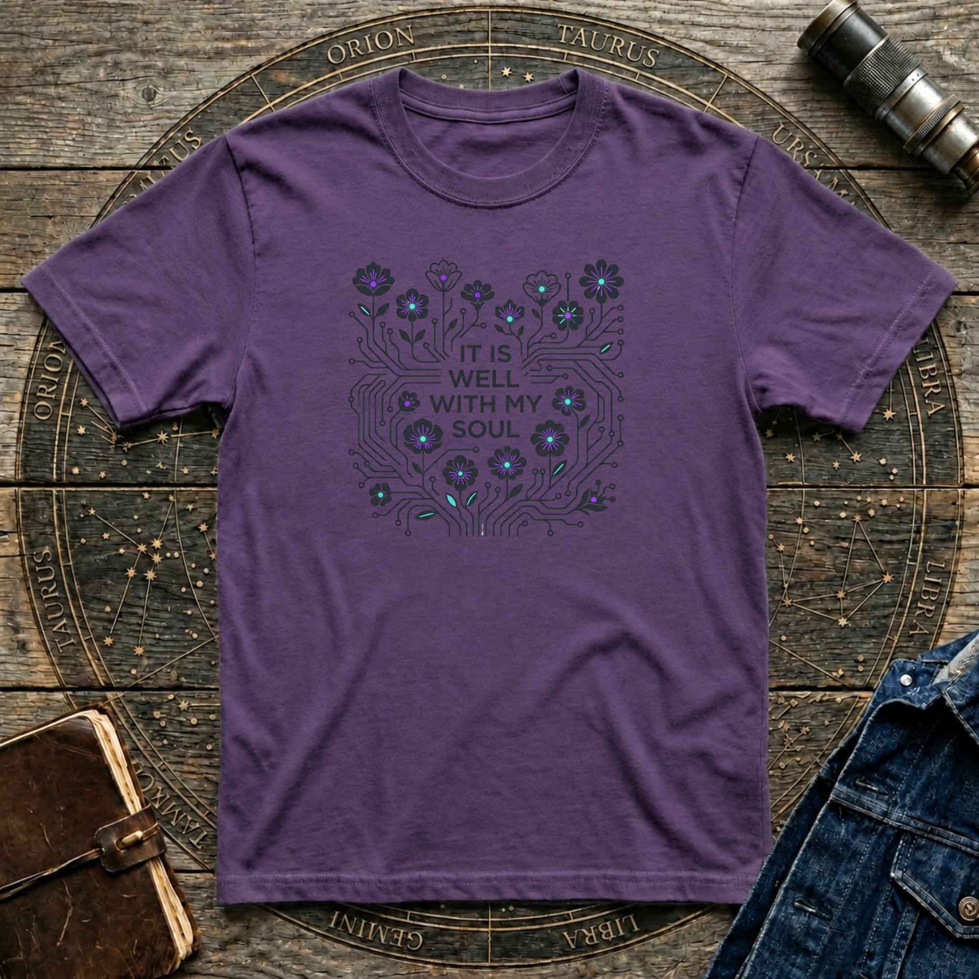 It Is Well With My Soul Floral T-Shirt — Inspirational Comfort Tee