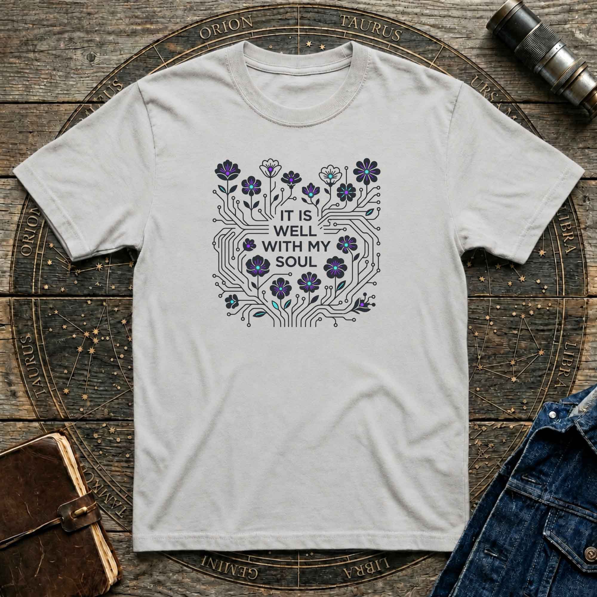 It Is Well With My Soul Floral T-Shirt — Inspirational Comfort Tee