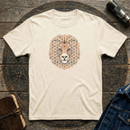 Lion Geometric Tee — Floral Mandala Lion Graphic T-Shirt