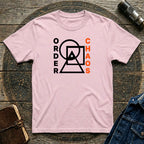 Order vs Chaos Graphic T-Shirt — Modern Geometric Design
