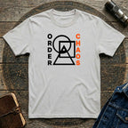 Order vs Chaos Graphic T-Shirt — Modern Geometric Design