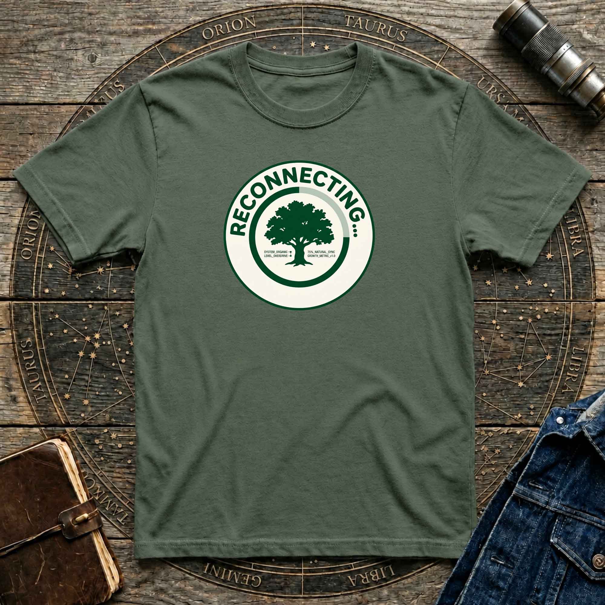Reconnecting Tree T-Shirt — Nature-Inspired Eco Wellness Tee
