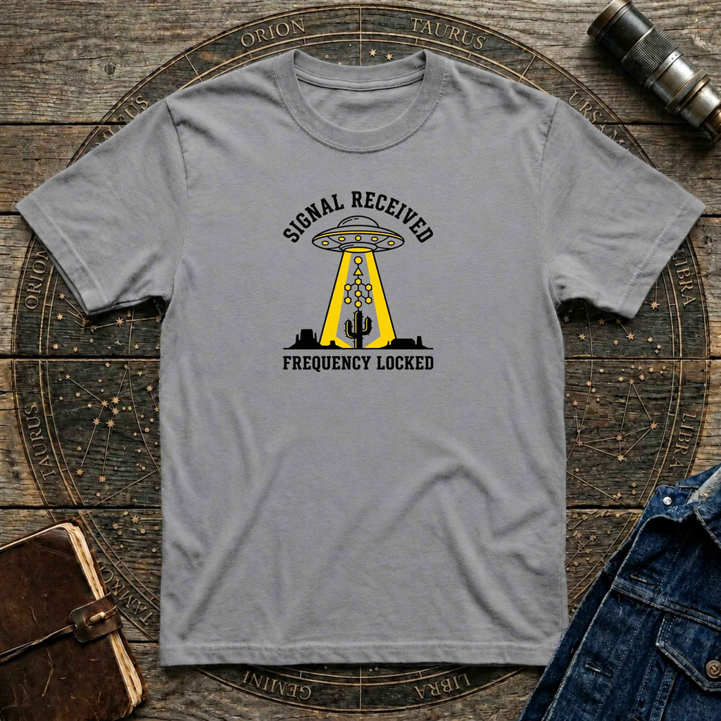 Signal Received / Frequency Locked Alien Abduction Graphic Tee