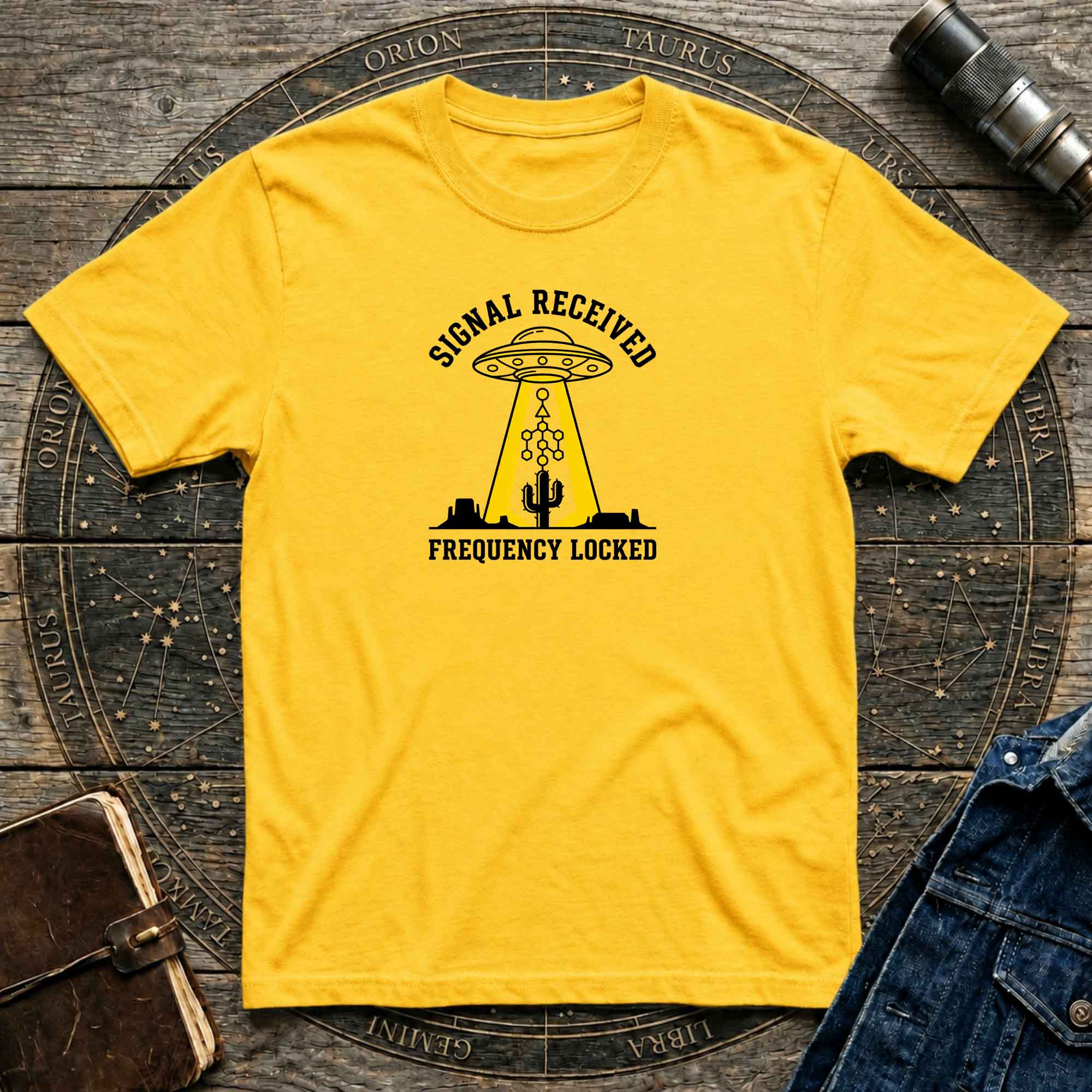 Signal Received / Frequency Locked Alien Abduction Graphic Tee