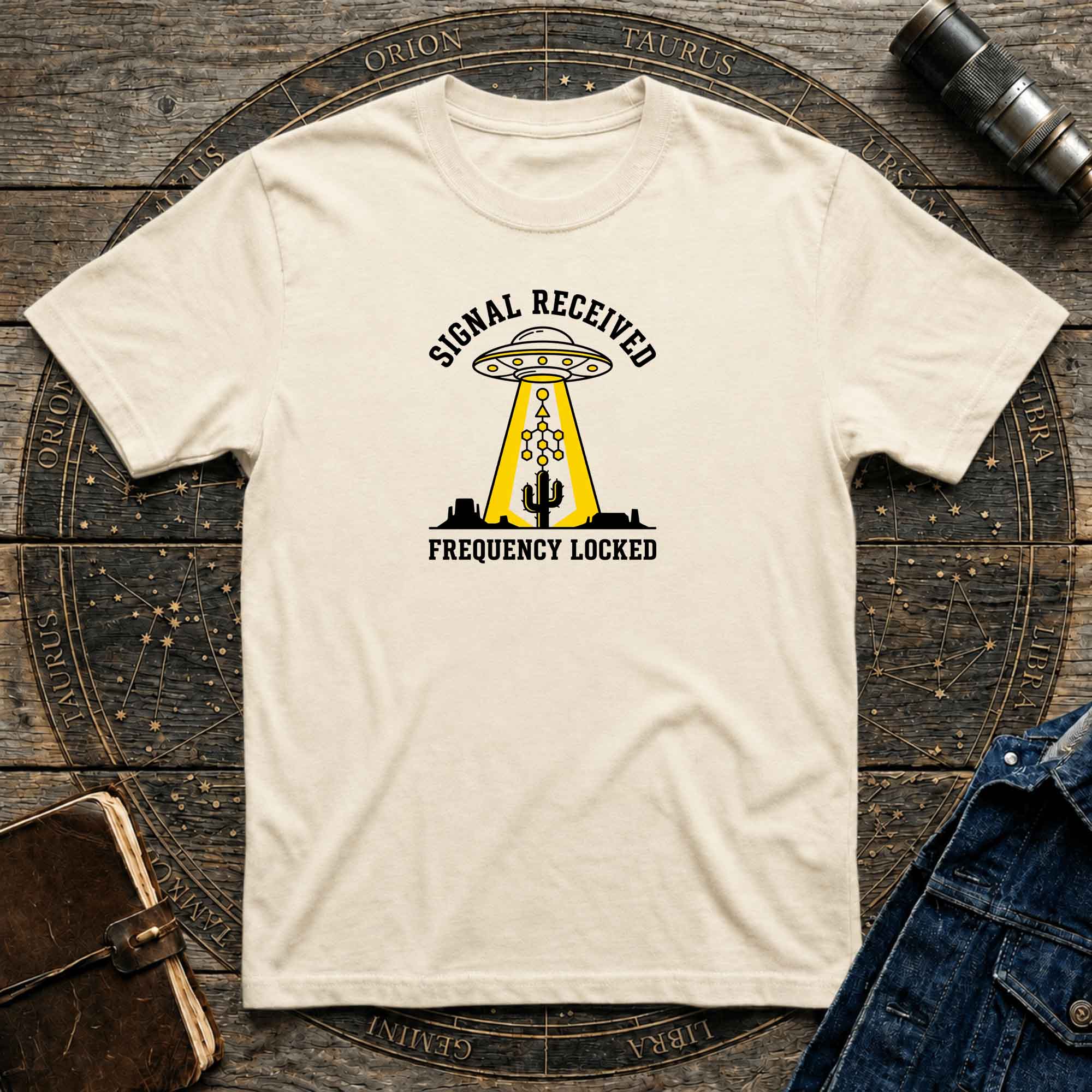 Signal Received / Frequency Locked Alien Abduction Graphic Tee