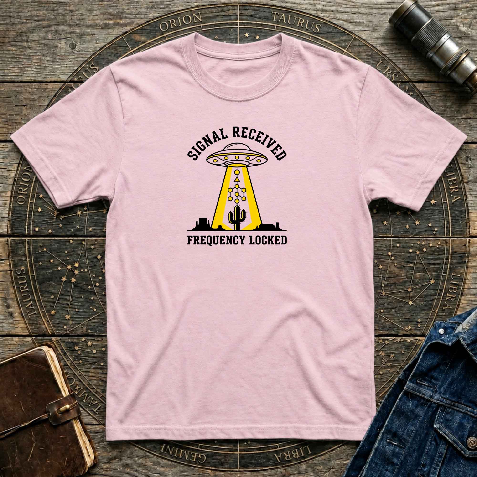 Signal Received / Frequency Locked Alien Abduction Graphic Tee