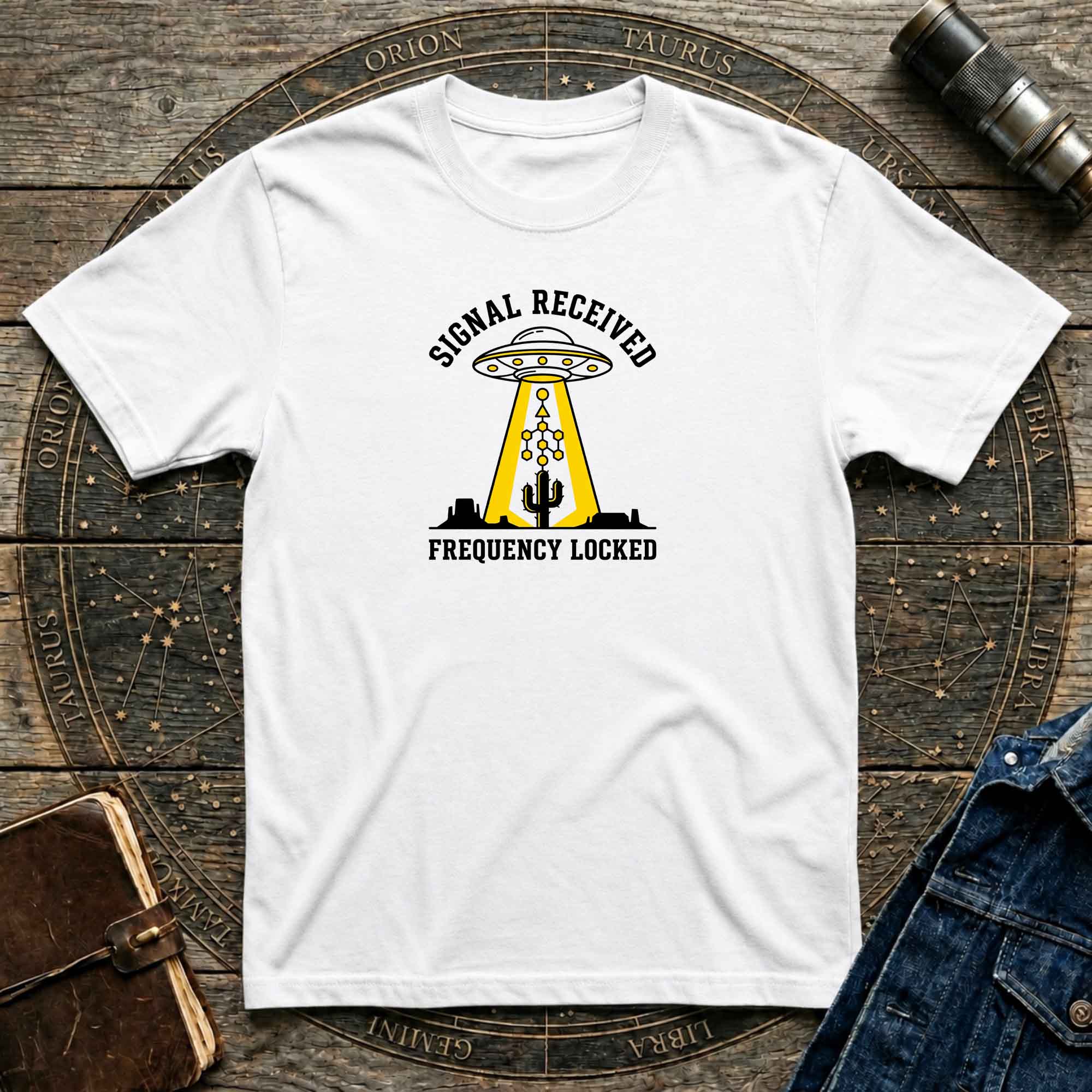 Signal Received / Frequency Locked Alien Abduction Graphic Tee