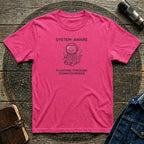 System: Aware Cat Tee — Mindfulness Astronaut Cat T-Shirt