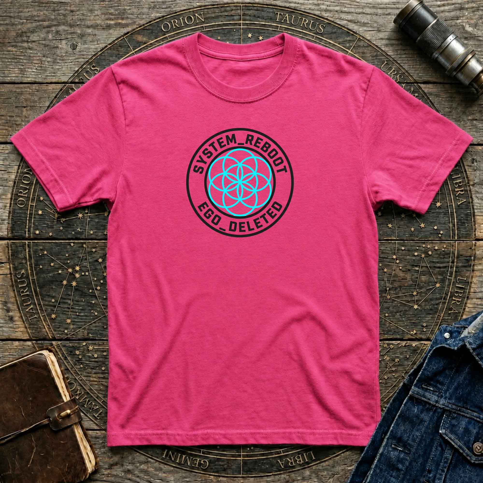 System Reboot  — "Ego Deleted" Sacred Geometry Graphic T-Shirt