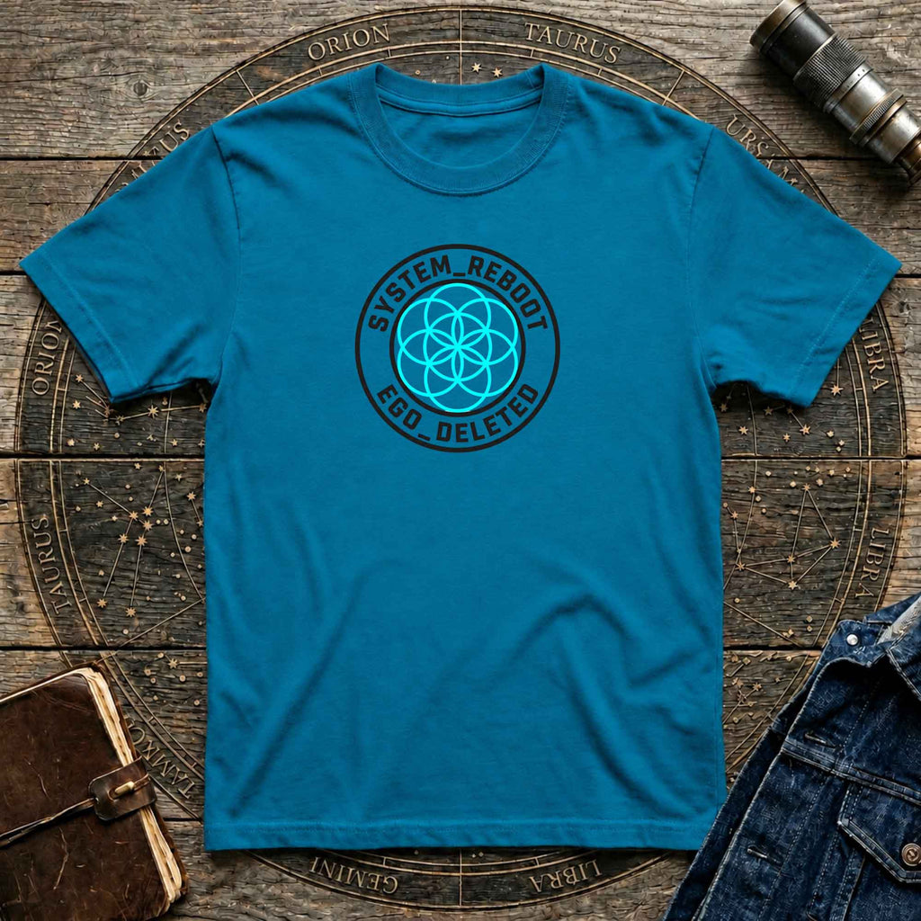 System Reboot  — "Ego Deleted" Sacred Geometry Graphic T-Shirt