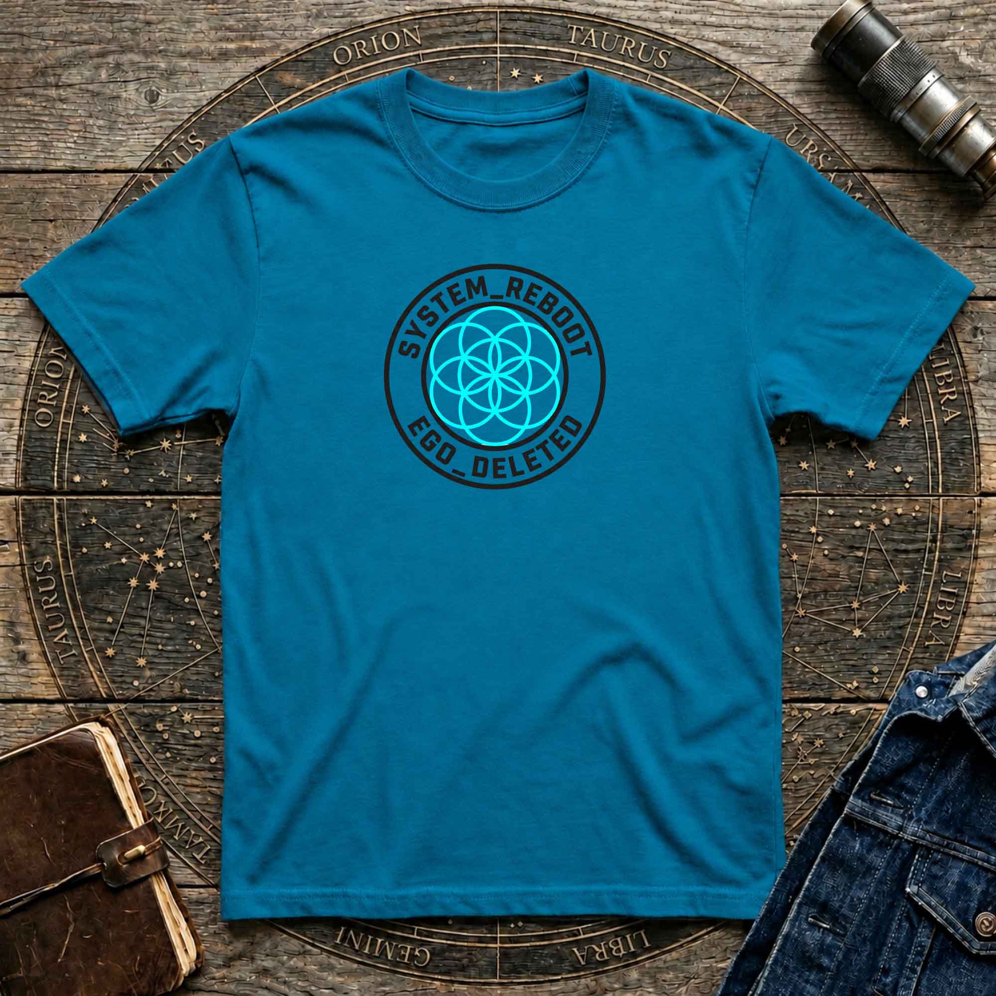 System Reboot  — "Ego Deleted" Sacred Geometry Graphic T-Shirt