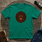 Lion Mandala T-Shirt — Geometric Floral Lion Graphic Tee