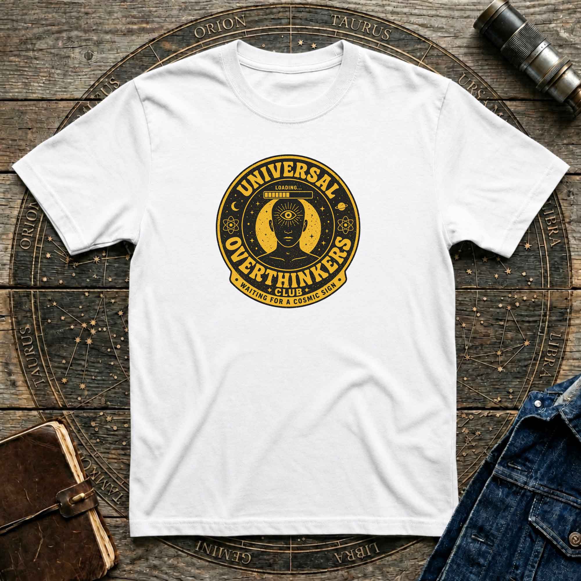 Universal Overthinkers T-Shirt — Retro Mystic Third Eye Graphic Tee