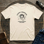 Cosmic Observer Cat T-Shirt — 'Consciousness Explorer' Astronaut Cat Tee