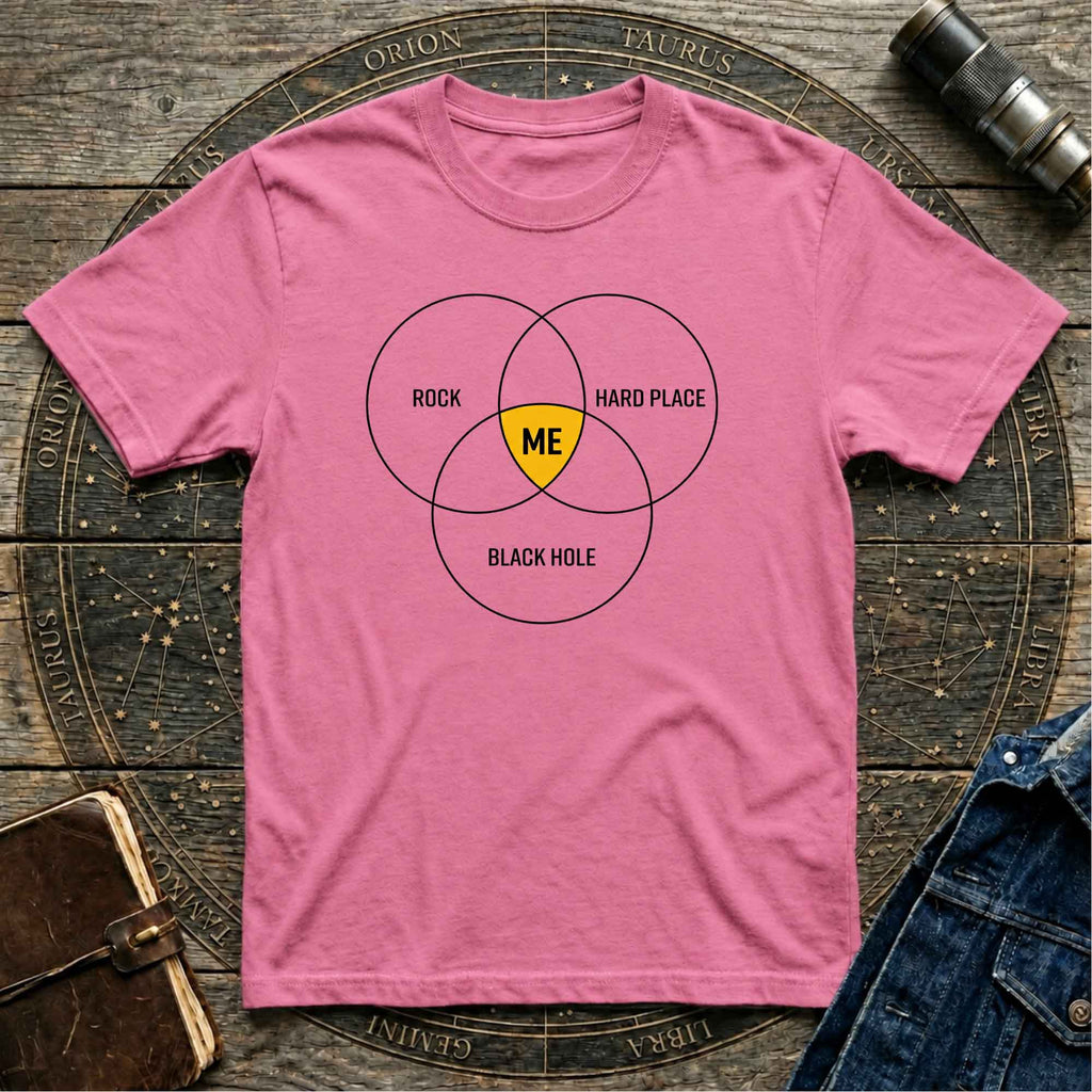Rock, Hard Place Humor Tee