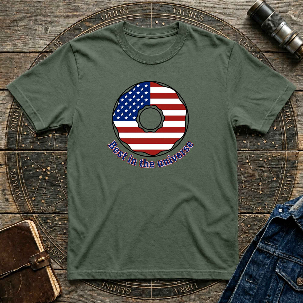 American Donut flag graphic tee