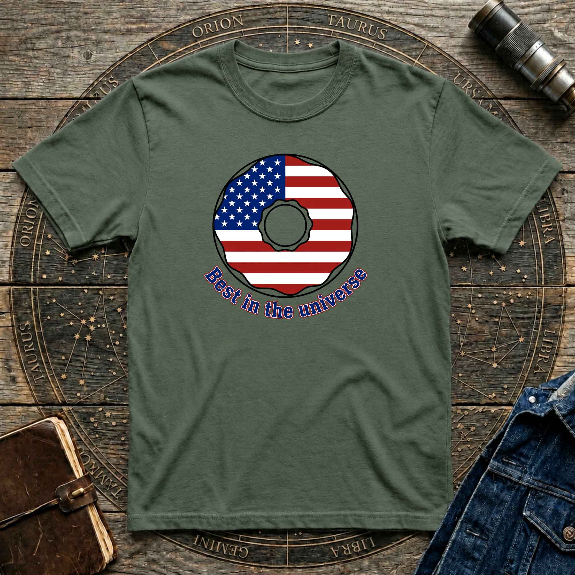 American Donut flag graphic tee