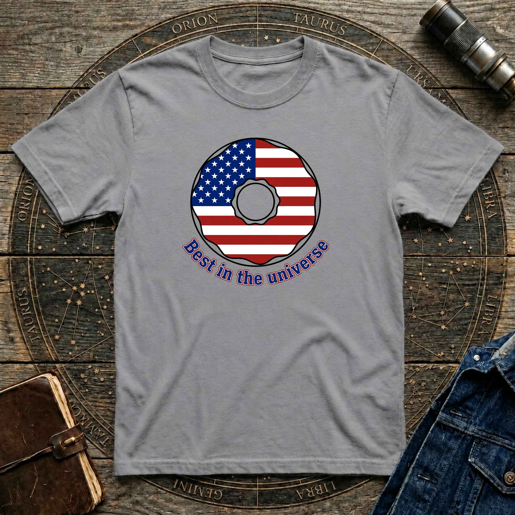 American Donut flag graphic tee