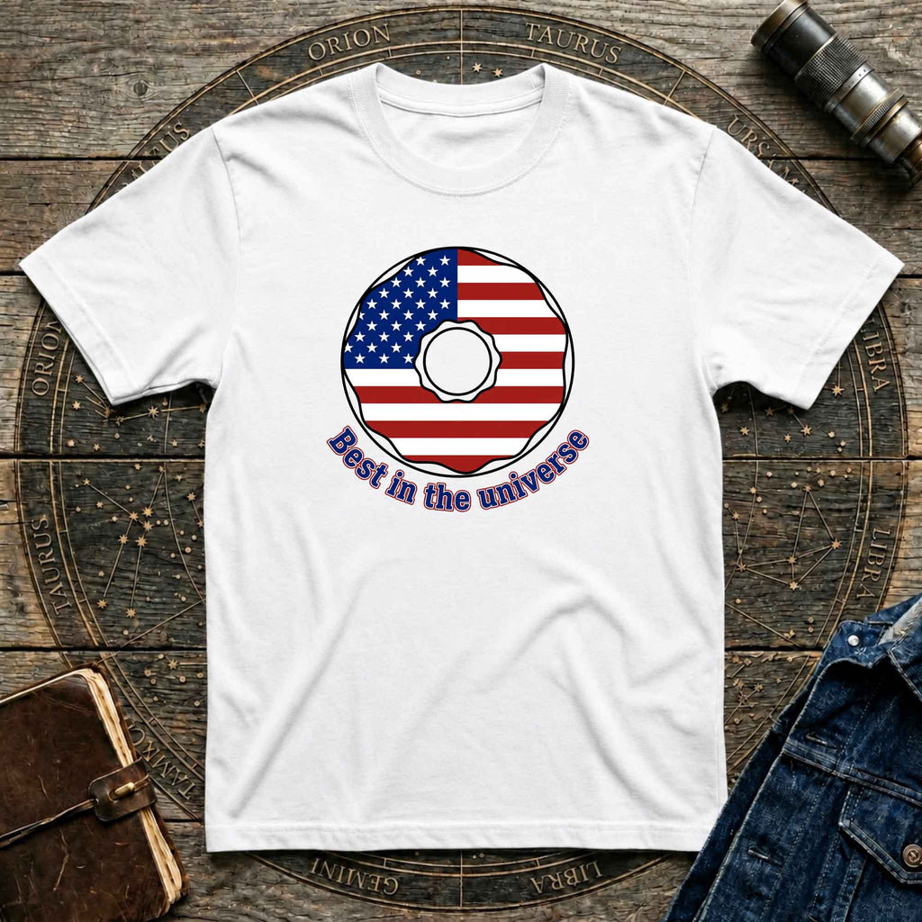 American Donut flag graphic tee
