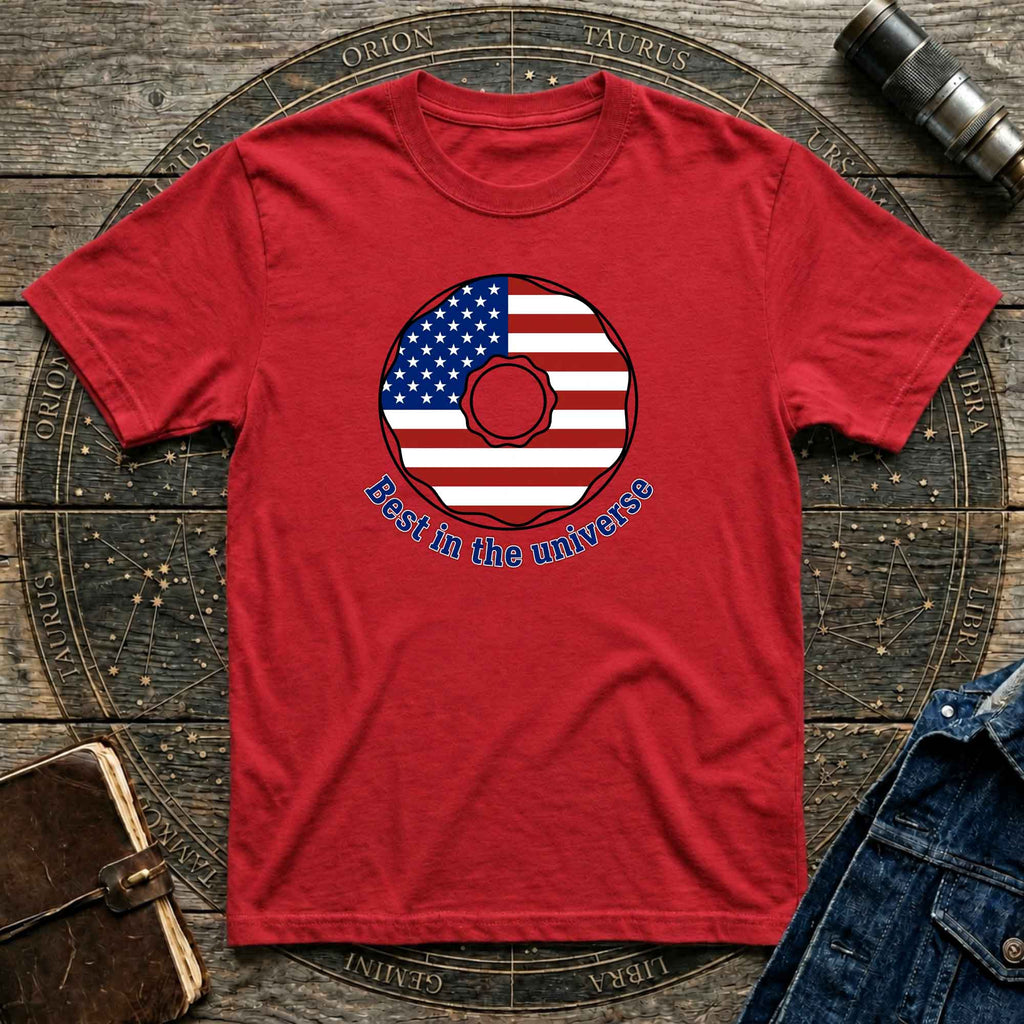 American Donut flag graphic tee