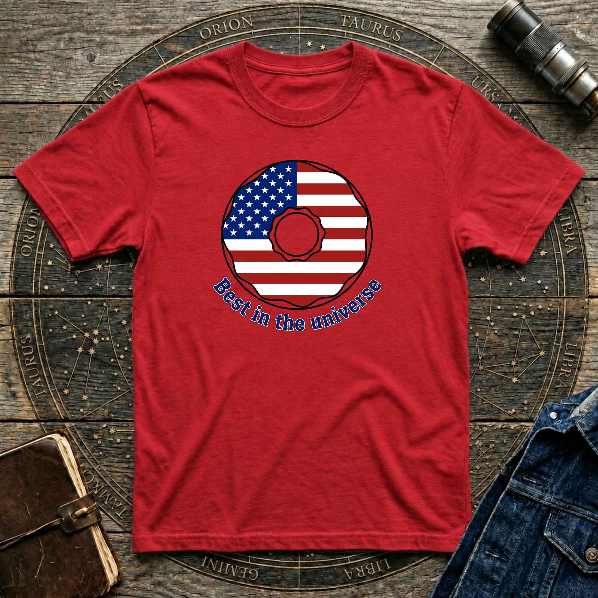 American Donut flag graphic tee