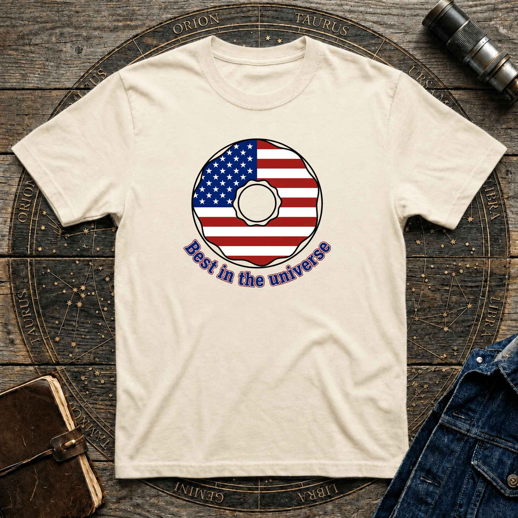 American Donut flag graphic tee